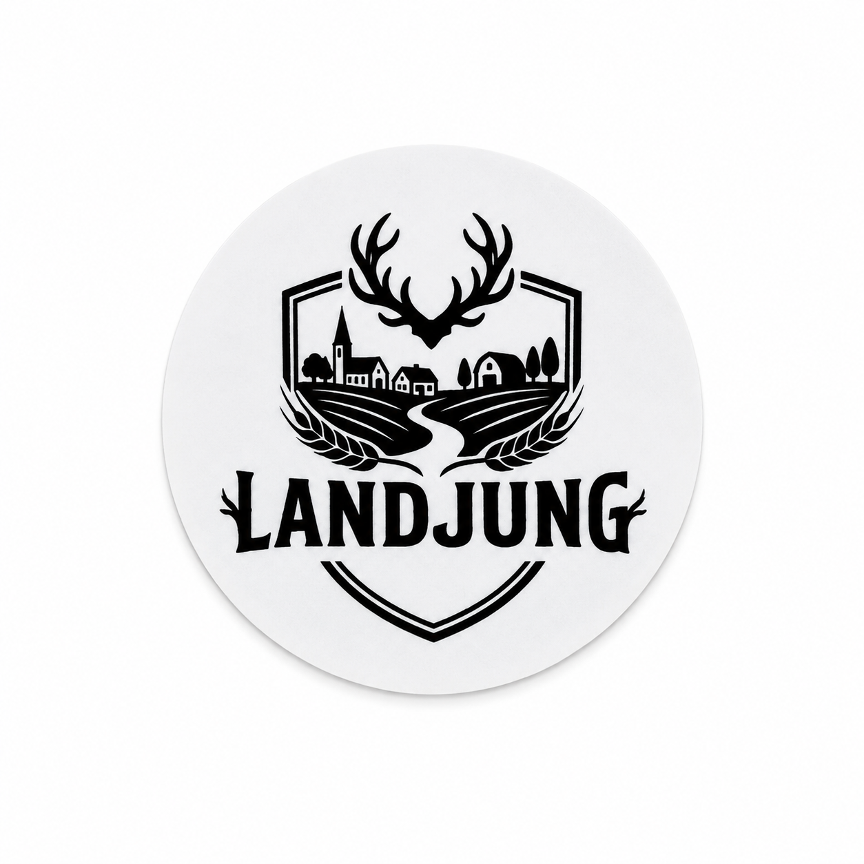 LandJung Aufkleber Rund- 5 Stk.