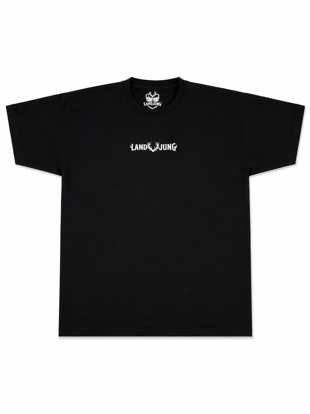 LandJung T-Shirt Schwarz – Essential Brustlogo