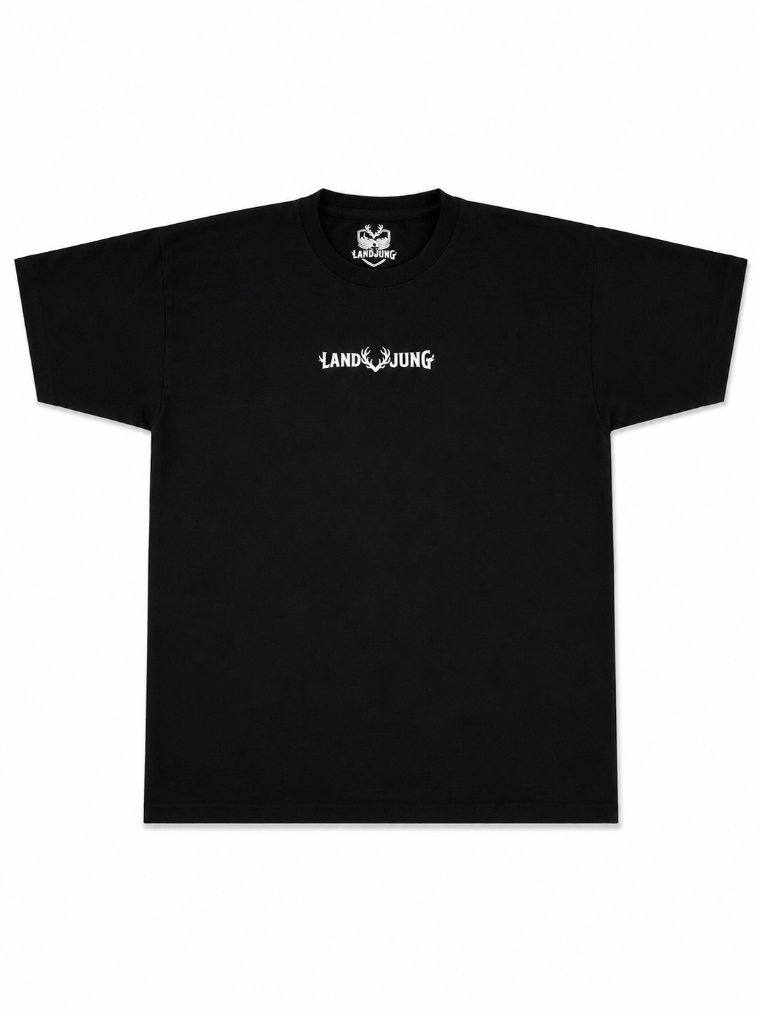 LandJung T-Shirt Schwarz – Essential Brustlogo