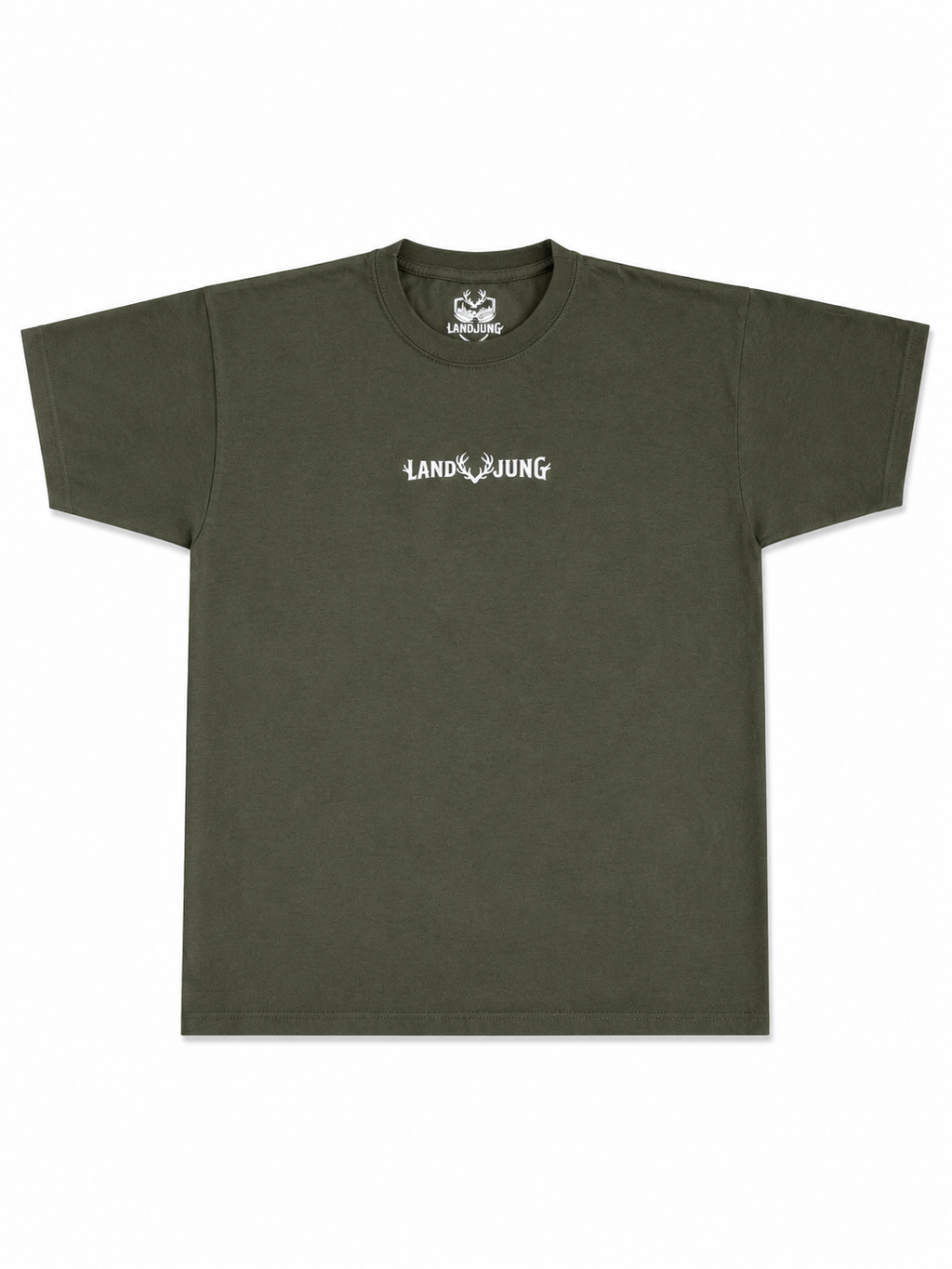LandJung T-Shirt Oliv – Essential Brustlogo