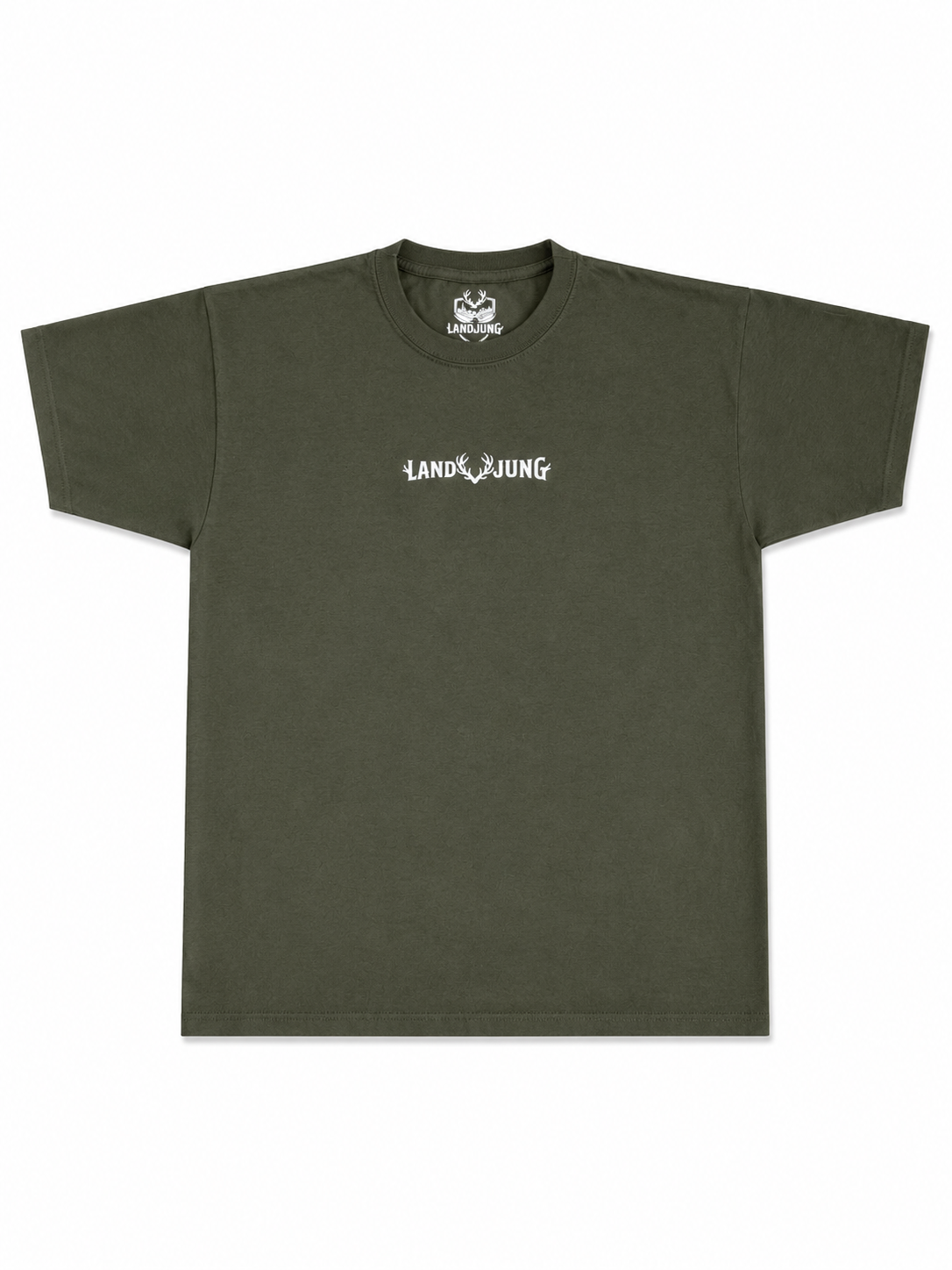 LandJung T-Shirt Oliv – Essential Brustlogo