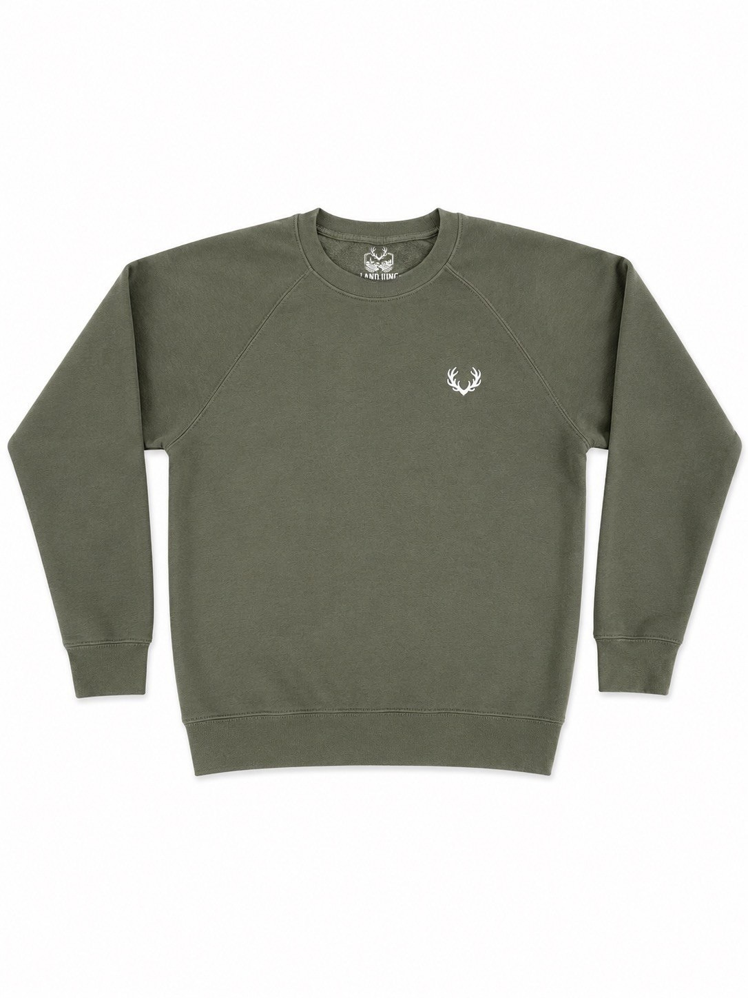 LandJung Sweater Oliv – FOREST BACKPRINT