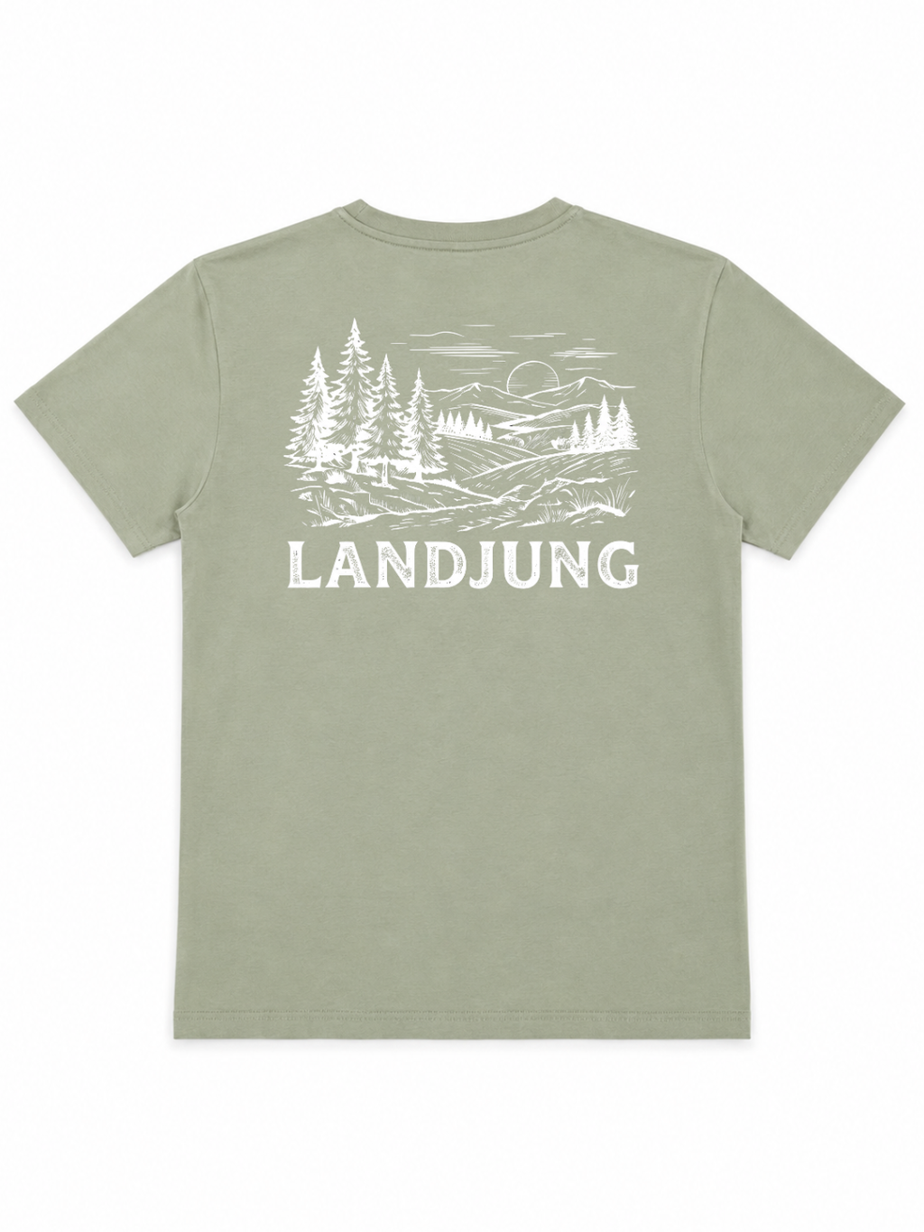 LandJung T-Shirt Mint – FOREST BACKPRINT