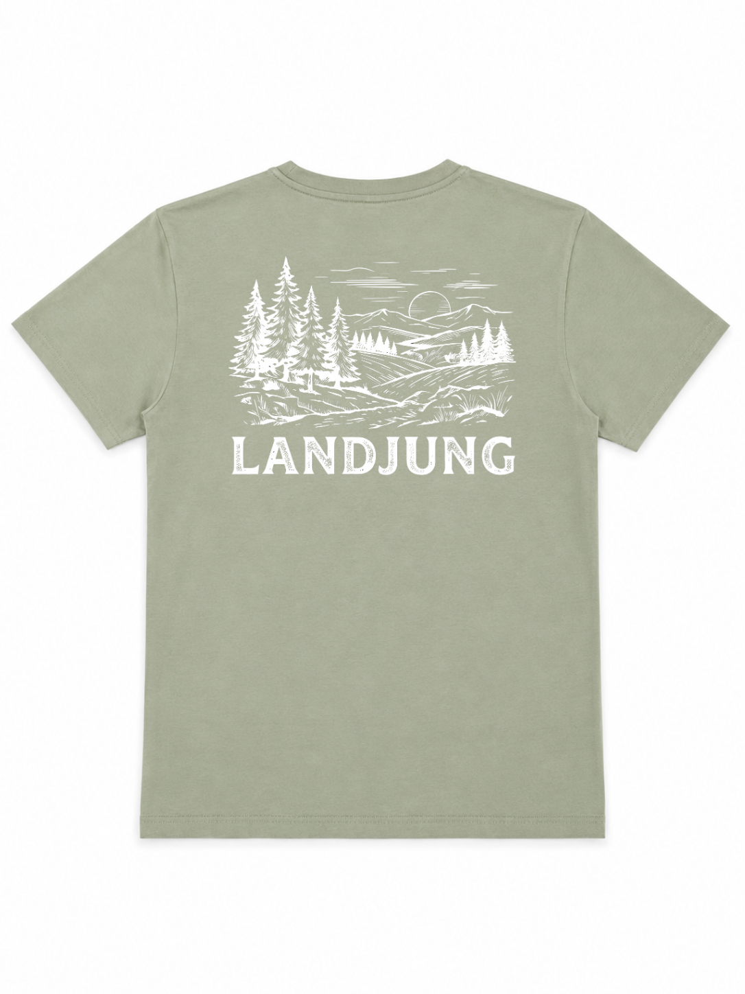 LandJung T-Shirt Mint – FOREST BACKPRINT